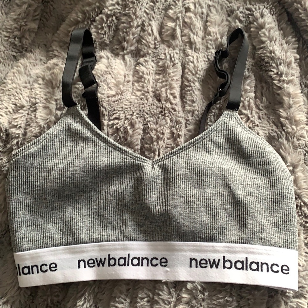 Dark grey sports bra